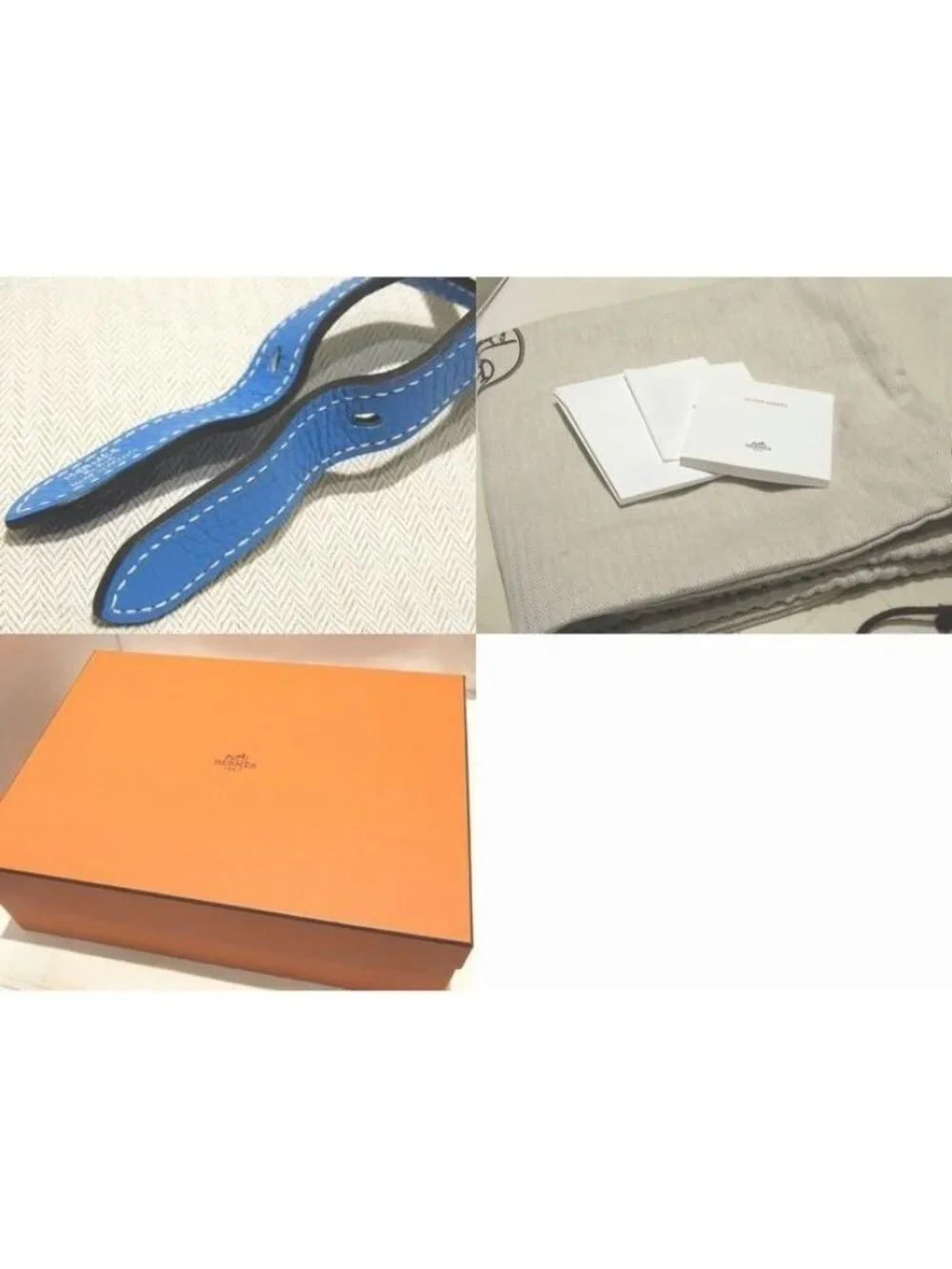 Hermes 2-Way Shoulder Bag Arsan 31 Engraved A Blue Frida Taurillon Cles Mans
